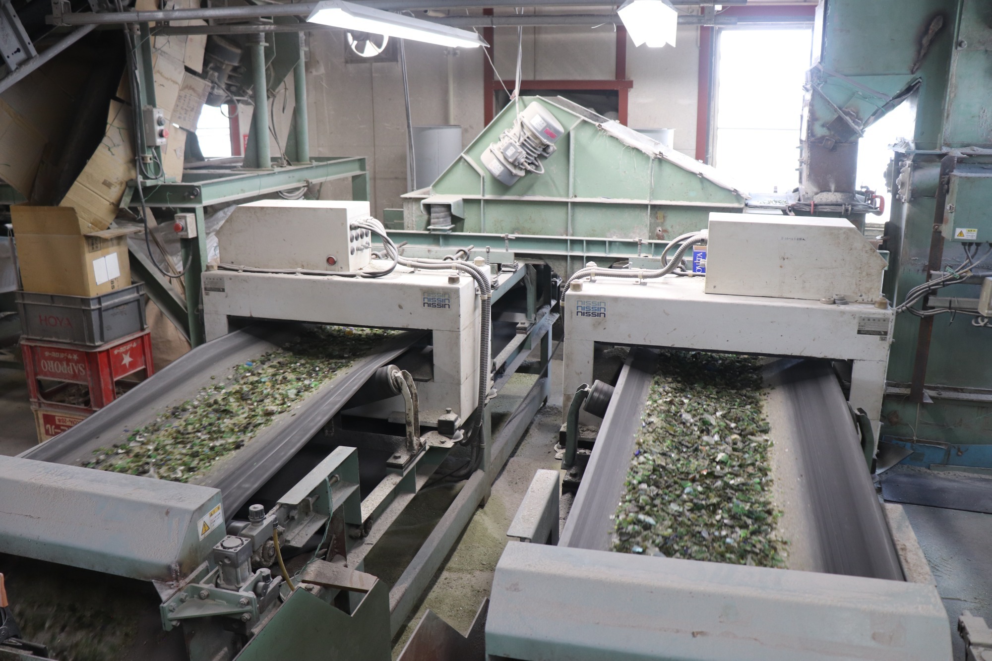 完成 ガラスびん原料の完成 完成 ガラスびん原料の完成